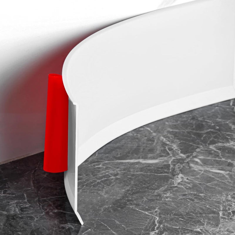 Heonay Flexible Baseboard Molding Trim 4 Inch Self-Adhesive Vinyl Wall Base Peel and Stick Cove Base Rubber Wall Baseboard Moulding Trim (20Ft, White) - Image 1